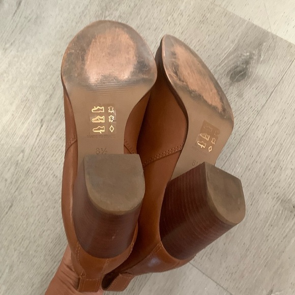 MADEWELL Regan boot pull‎ on Boots Size 8.5 Saddle BROWN Booties Short Heeled - Picture 7 of 10